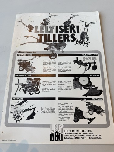 Lely iseki tiller - lely,